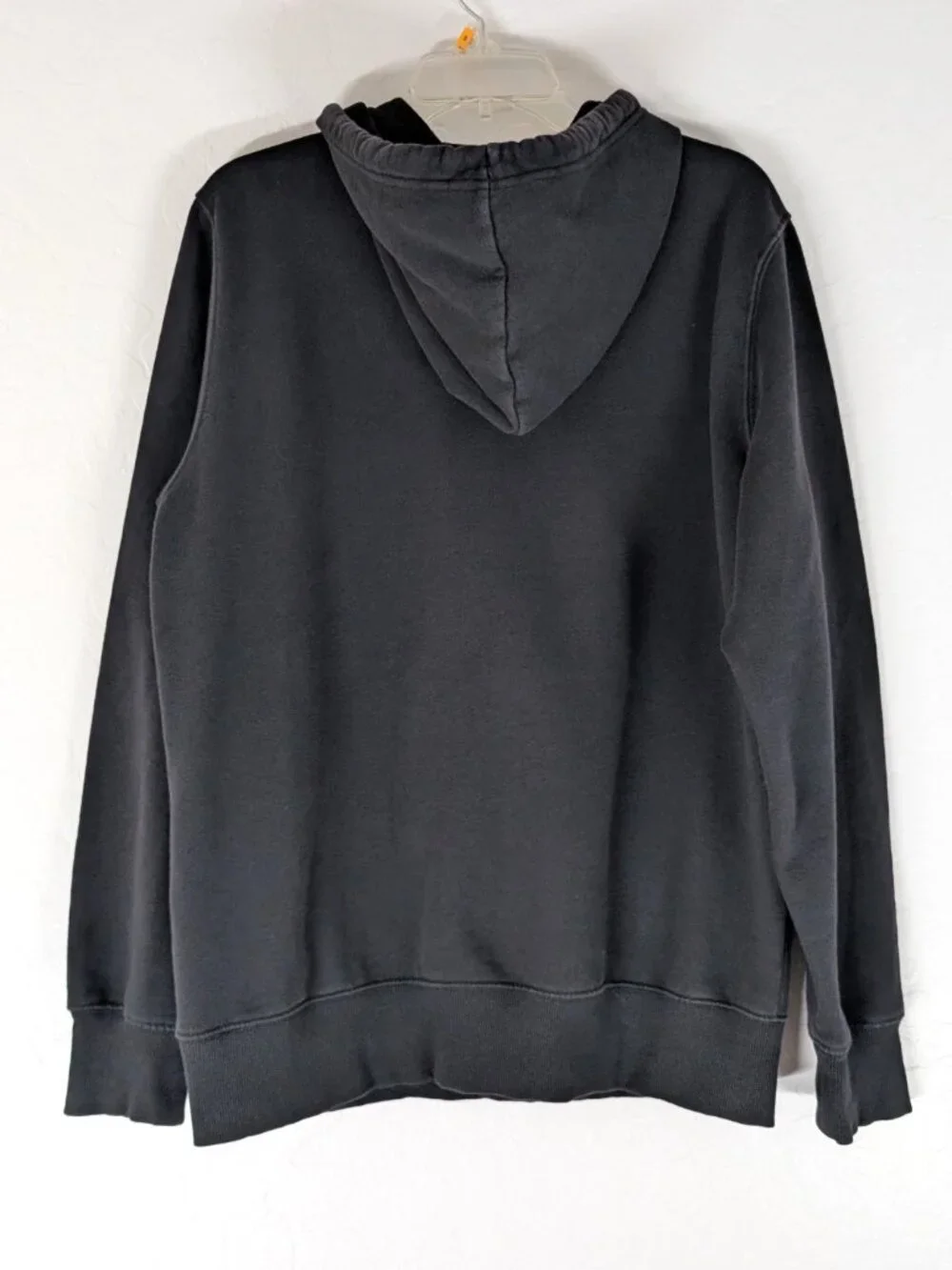 THE NORTH FACE Sweatshirt Men's L Black Graphic Hooded Pullover Kangaroo Pocket